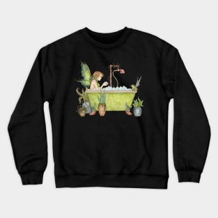 Fairy in bubble bath Crewneck Sweatshirt